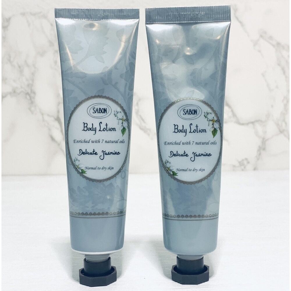 2x SABON Body Lotion (Retail Total $49 ($24.50x2)) Delicate Jasmine 50ml 1.66oz